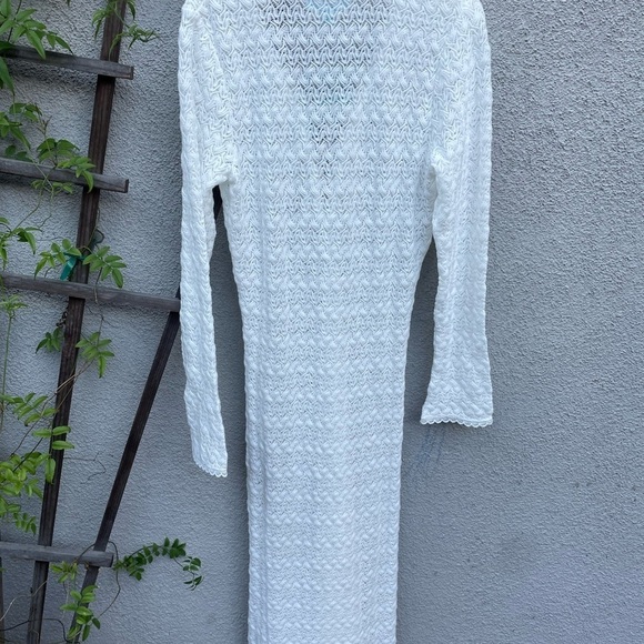 MELISSA ODABASH Maddison crochet-knit coverup in White New with Tags! - Picture 10 of 10